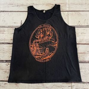 415 Clothing Frisco Tank Black Size Large Men's Sam‎ Francisco Bridge
